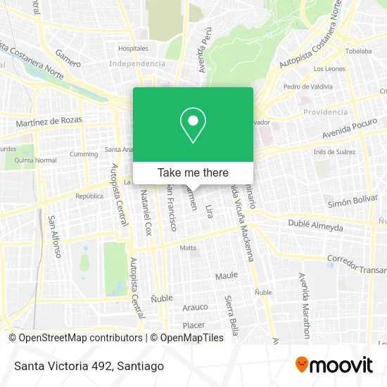 Santa Victoria 492 map
