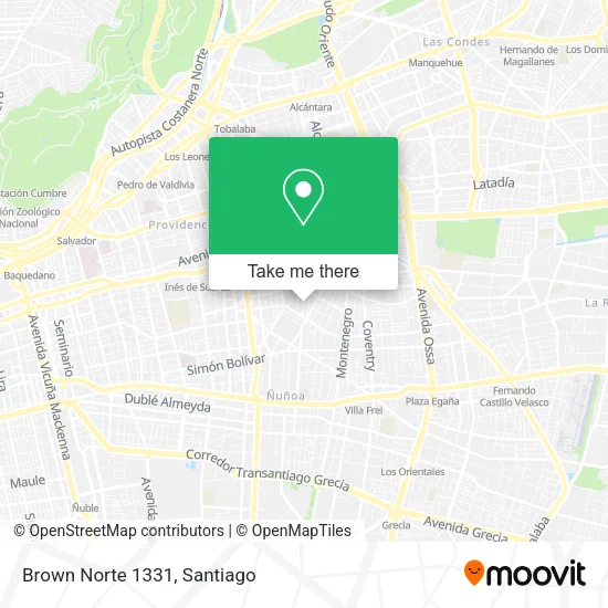 Brown Norte 1331 map