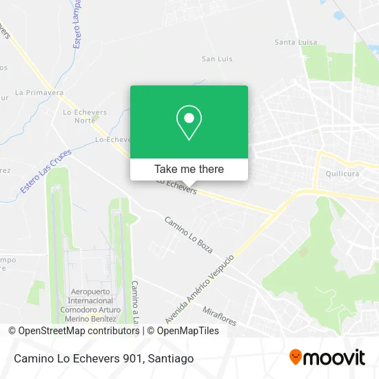 Mapa de Camino Lo Echevers 901