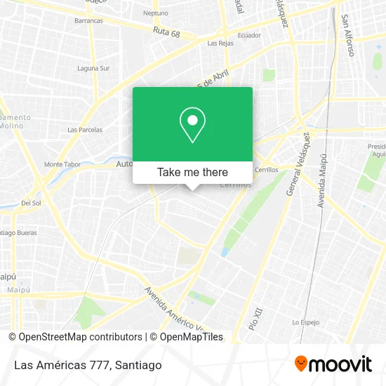 Las Américas 777 map