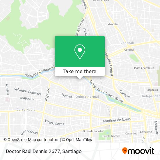 Doctor Raúl Dennis 2677 map