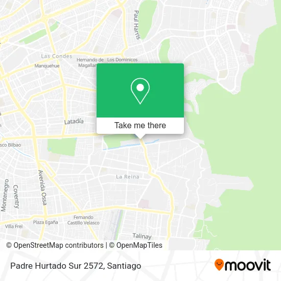 Padre Hurtado Sur 2572 map