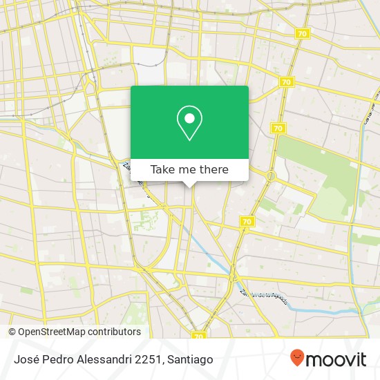 Mapa de José Pedro Alessandri 2251