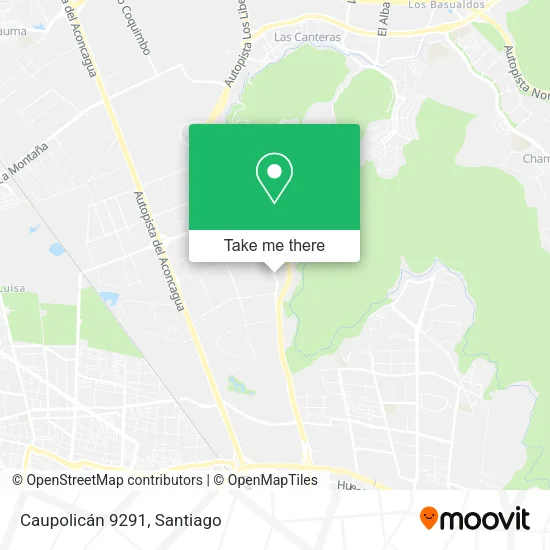 Caupolicán 9291 map
