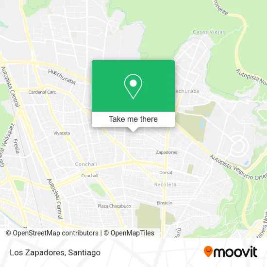 Los Zapadores map