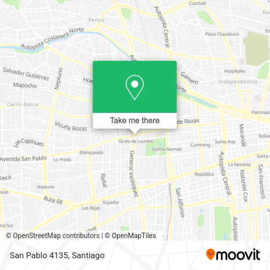 San Pablo 4135 map