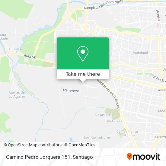 Camino Pedro Jorquera 151 map