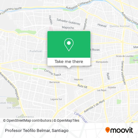 Mapa de Profesor Teófilo Belmar