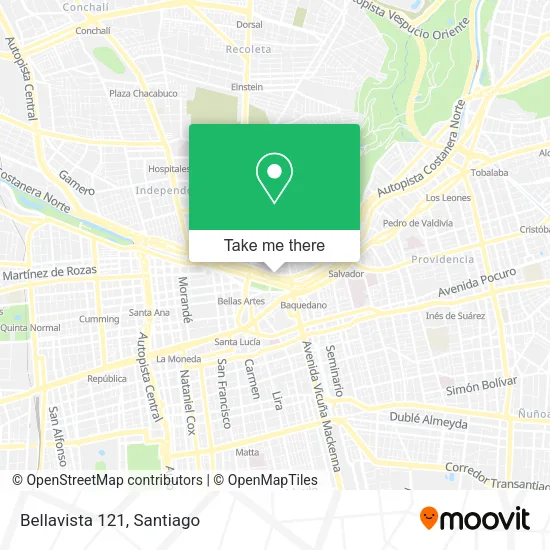 Bellavista 121 map