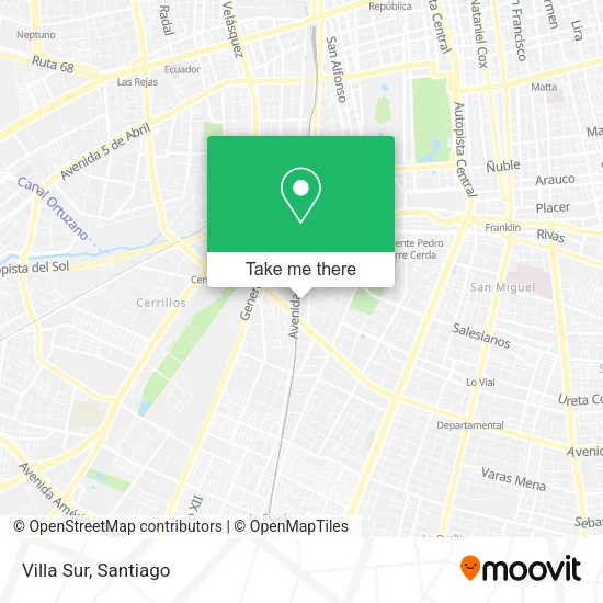 Mapa de Villa Sur