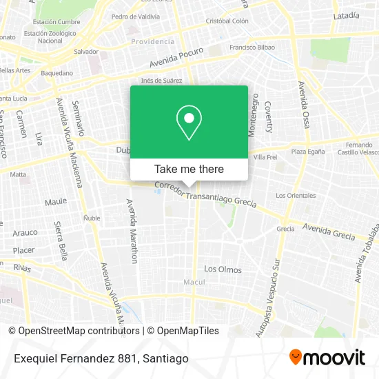 Exequiel Fernandez 881 map