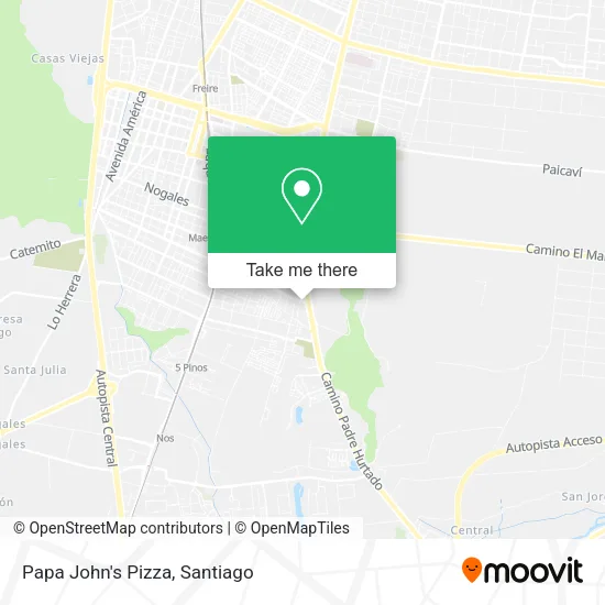 Papa John's Pizza map