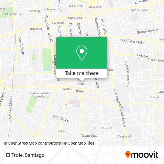 El Trole map