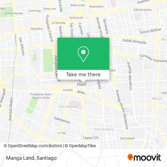 Manga Land map