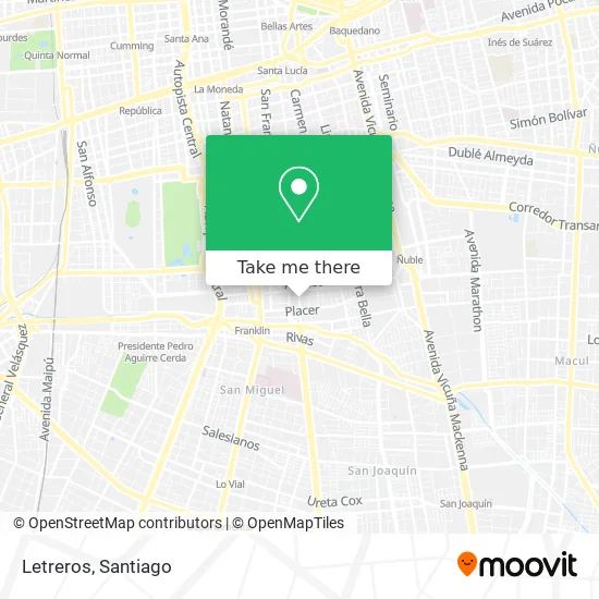 Letreros map