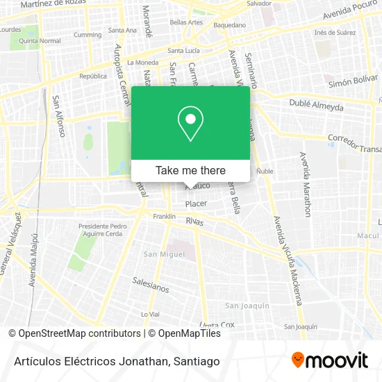 Artículos Eléctricos Jonathan map