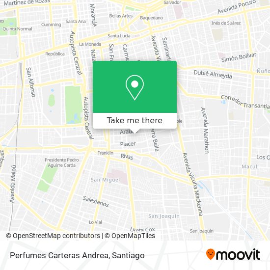 Perfumes Carteras Andrea map