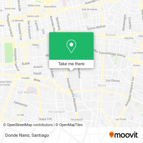 Donde Nano map