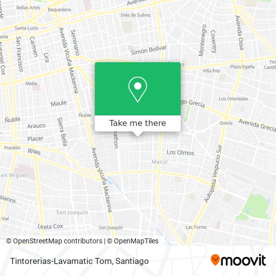 Tintorerias-Lavamatic Tom map