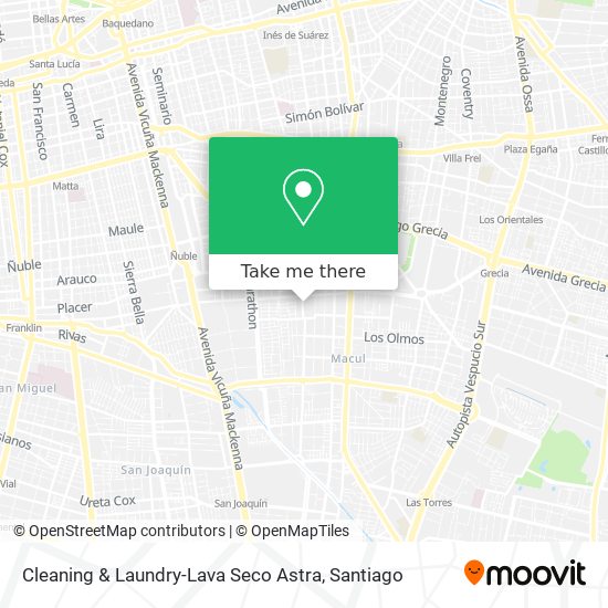 Mapa de Cleaning & Laundry-Lava Seco Astra