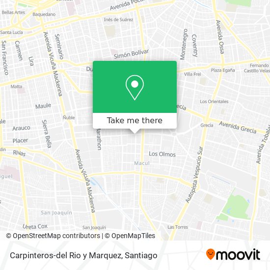 Carpinteros-del Rio y Marquez map