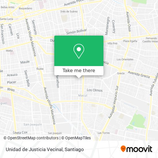 Unidad de Justicia Vecinal map