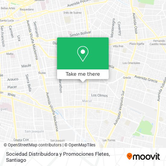 Sociedad Distribuidora y Promociones Fletes map