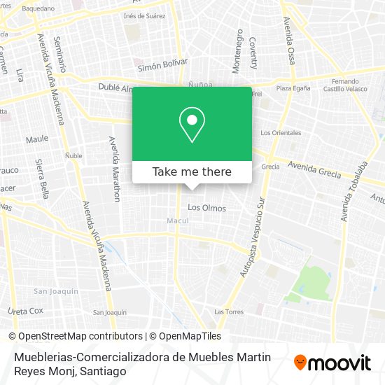 Mueblerias-Comercializadora de Muebles Martin Reyes Monj map