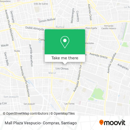 Mall Plaza Vespucio- Compras map