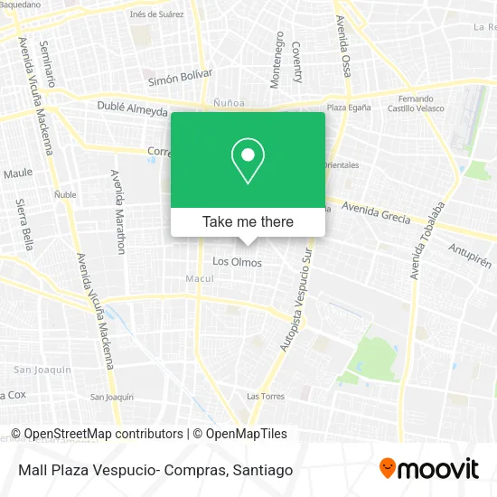 Mall Plaza Vespucio- Compras map