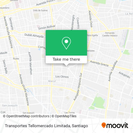 Transportes Tellomercado Limitada map
