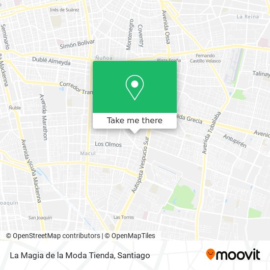 Mapa de La Magia de la Moda Tienda