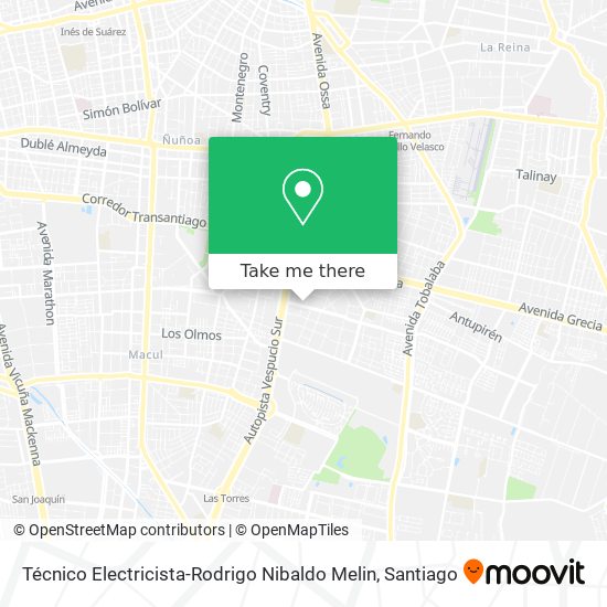 Técnico Electricista-Rodrigo Nibaldo Melin map