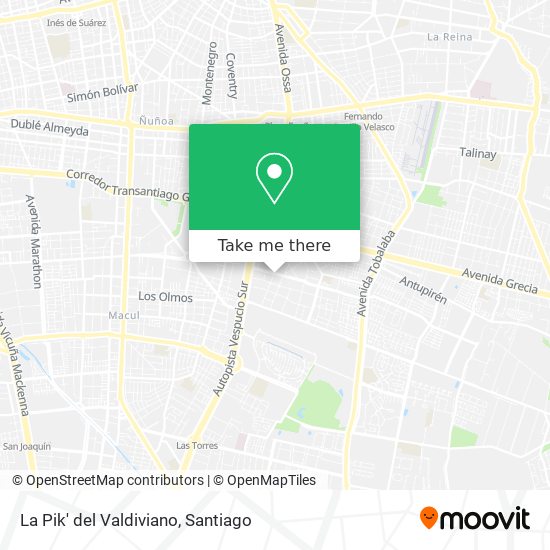 La Pik' del Valdiviano map