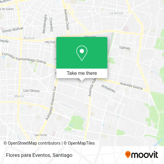 Flores para Eventos map