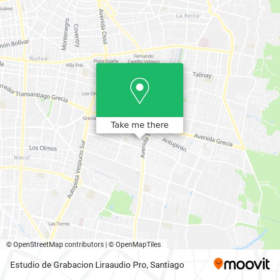 Mapa de Estudio de Grabacion Liraaudio Pro