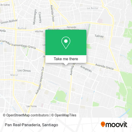 Pan Real-Panadería map