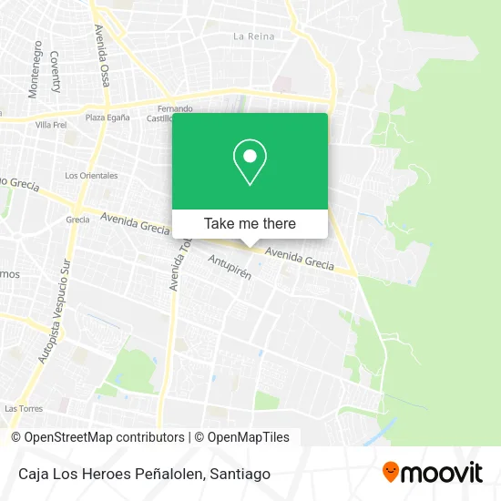 Mapa de Caja Los Heroes Peñalolen