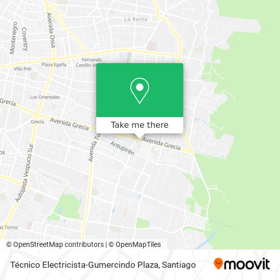 Mapa de Técnico Electricista-Gumercindo Plaza