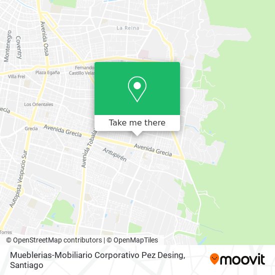 Mueblerias-Mobiliario Corporativo Pez Desing map