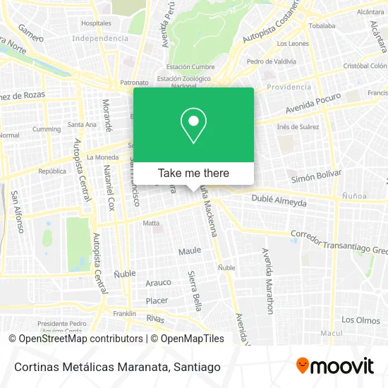 Cortinas Metálicas Maranata map