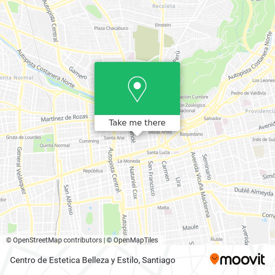 Centro de Estetica Belleza y Estilo map