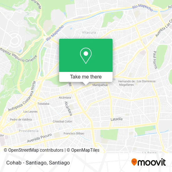 Cohab - Santiago map