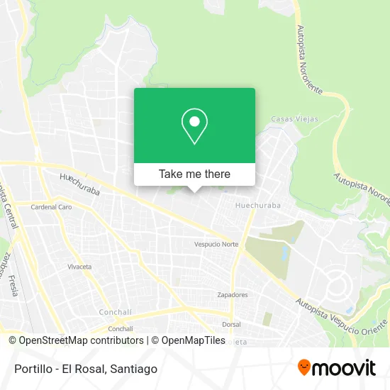 Portillo - El Rosal map