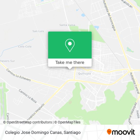 Mapa de Colegio Jose Domingo Canas