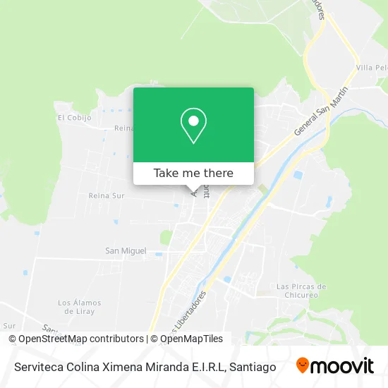 Serviteca Colina Ximena Miranda E.I.R.L map