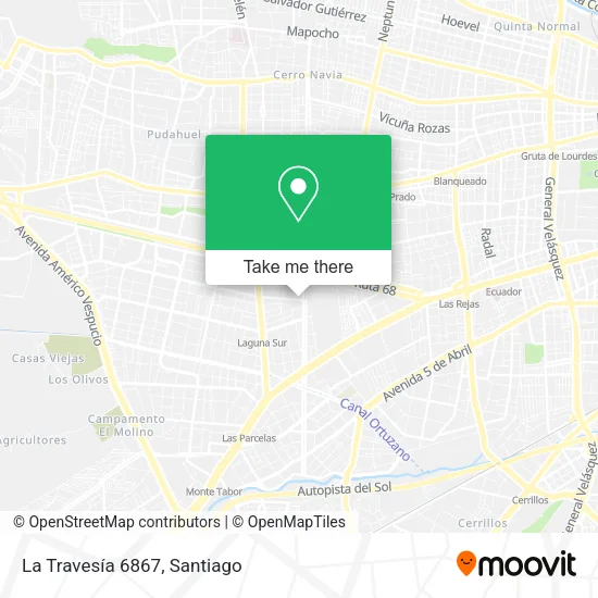 La Travesía 6867 map