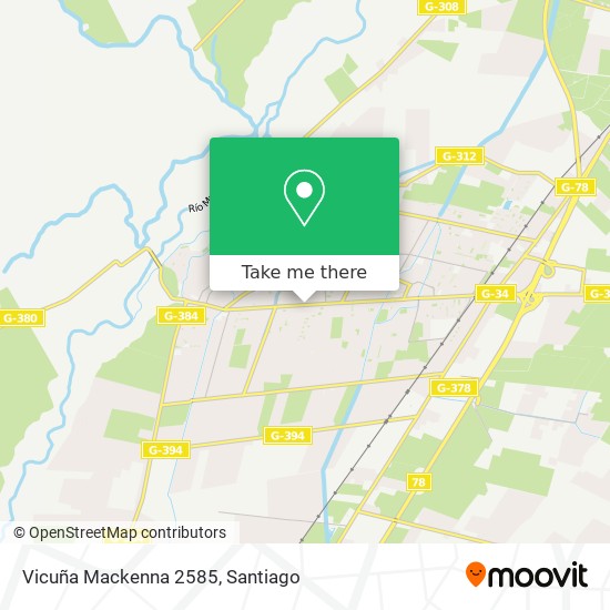 Vicuña Mackenna 2585 map