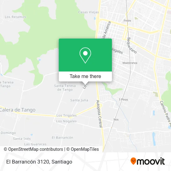 El Barrancón 3120 map