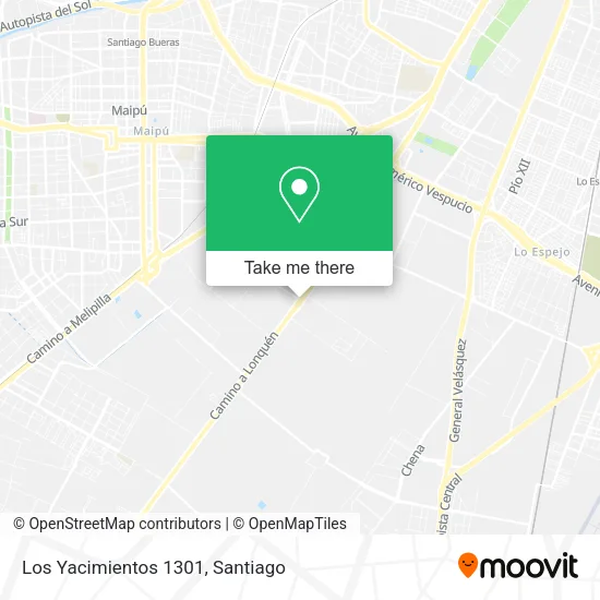 Los Yacimientos 1301 map